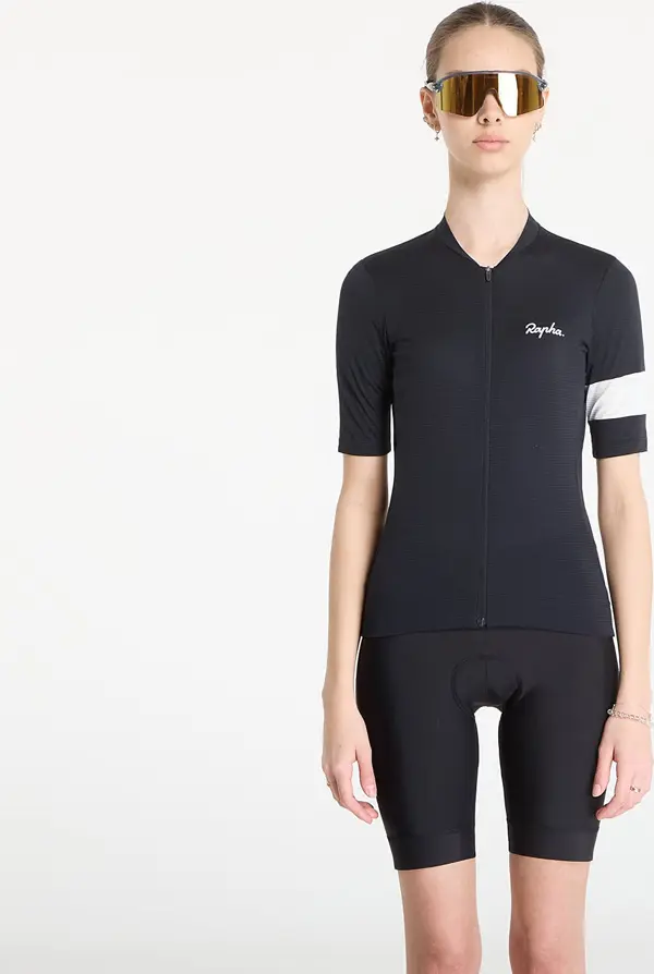 Rapha Dres Rapha Women's Core Lightweight Jersey Black/ White XS