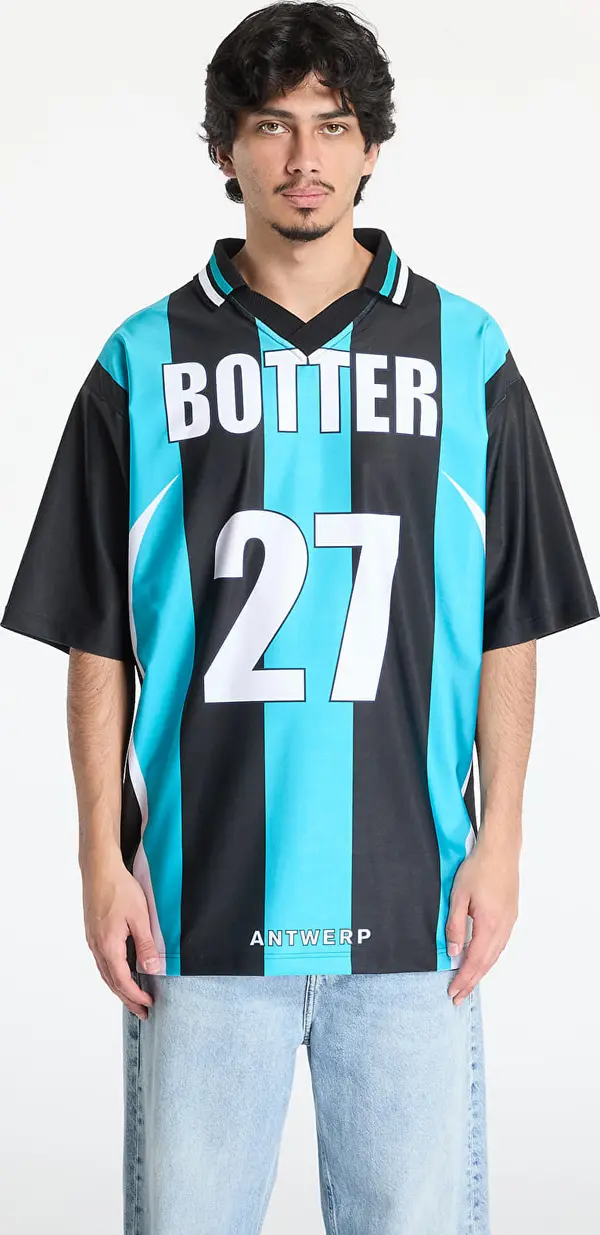 Reebok Dres Reebok x Botter LTD Reverse Soccer Tee Striped Navy/ Aqua Blue S