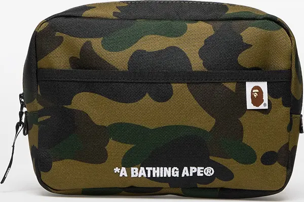A BATHING APE Etui A BATHING APE 1St Camo Cordura Multi Pouch Green Universal