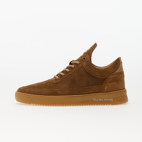 Filling Pieces Filling Pieces Low Top Perforated Suede Brown