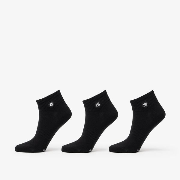 Footshop Footshop Ankle Socks 3-Pack Black 36-38
