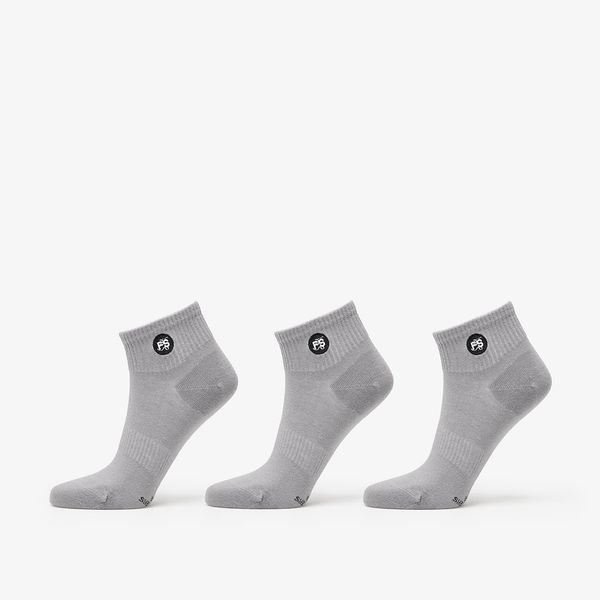 Footshop Footshop Ankle Socks 3-Pack Grey 43-46