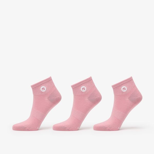 Footshop Footshop Ankle Socks 3-Pack Pink 39-42