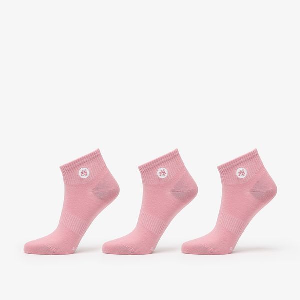 Footshop Footshop Ankle Socks 3-Pack Pink