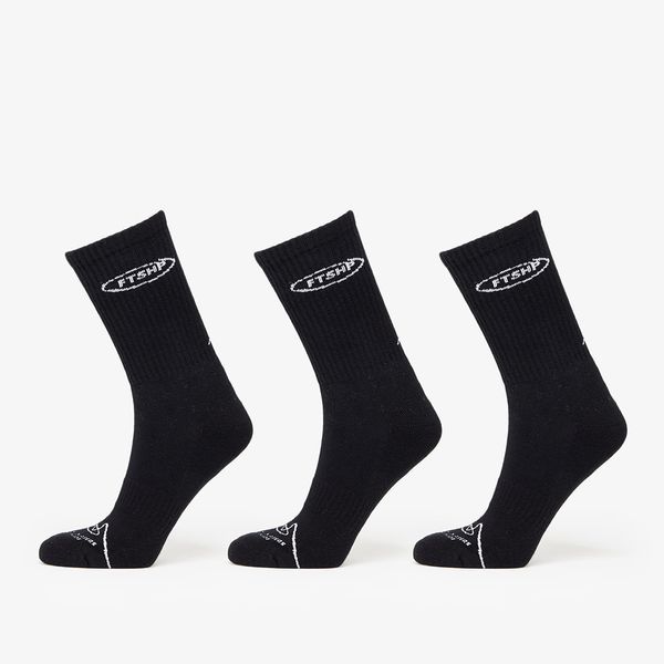 FTSHP Footshop Basic But Not Basic Socks 3-Pack Black 39-42