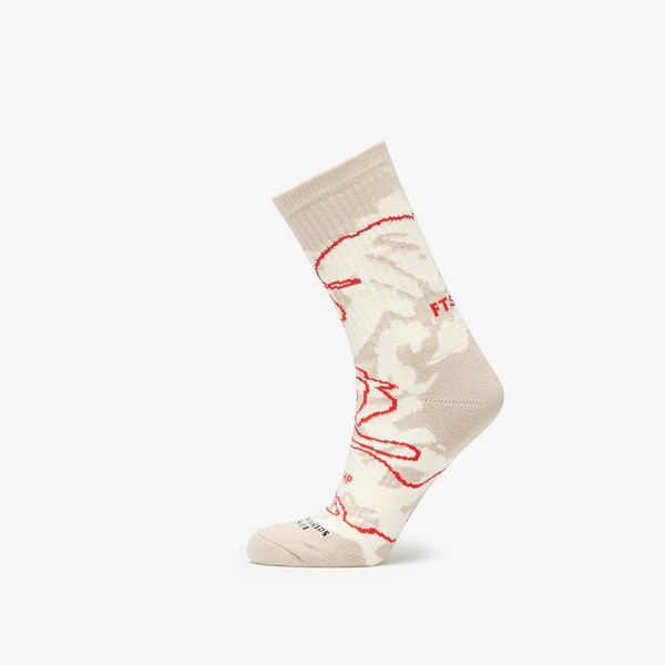 Footshop Footshop Giza Desert Socks Ecru/ Red