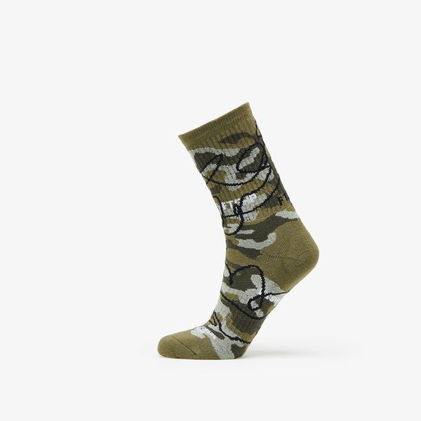 Footshop Footshop The Basketball Socks Olive Camo