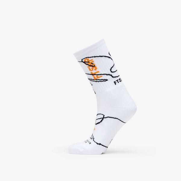 Footshop Footshop The Skateboard Socks White/ Orange