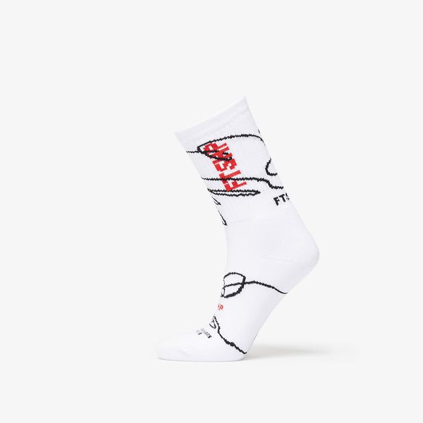 Footshop Footshop The Skateboard Socks White/ Red