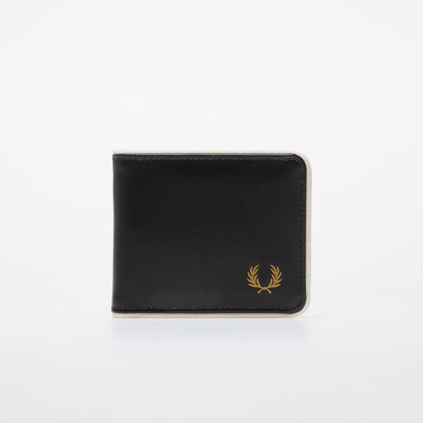 FRED PERRY FRED PERRY Coated Polyester Billfold Wall Black/ Ecru Universal