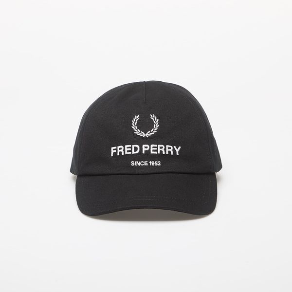 FRED PERRY FRED PERRY Cotton Canvas Branded Cap Black Universal