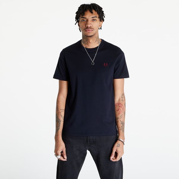 FRED PERRY FRED PERRY Crew Neck T-Shirt Navy/ Burnt Red