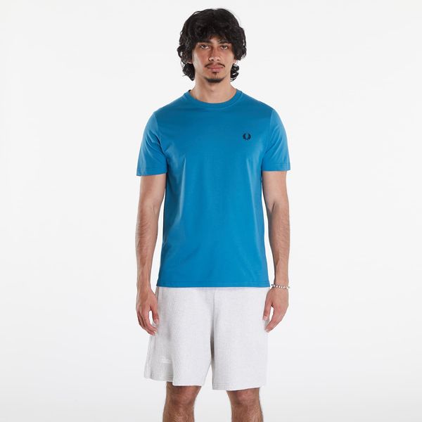 FRED PERRY Fred Perry Crew Neck T-Shirt Ocean/ Navy