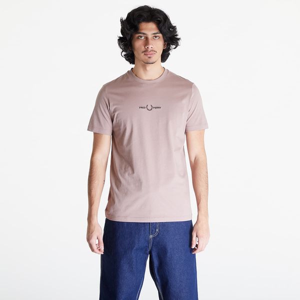 FRED PERRY FRED PERRY Embroidered T-Shirt Dark Pink