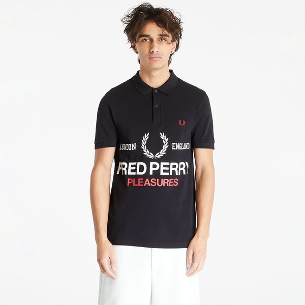 FRED PERRY FRED PERRY x PLEASURES Logo Shirt Black