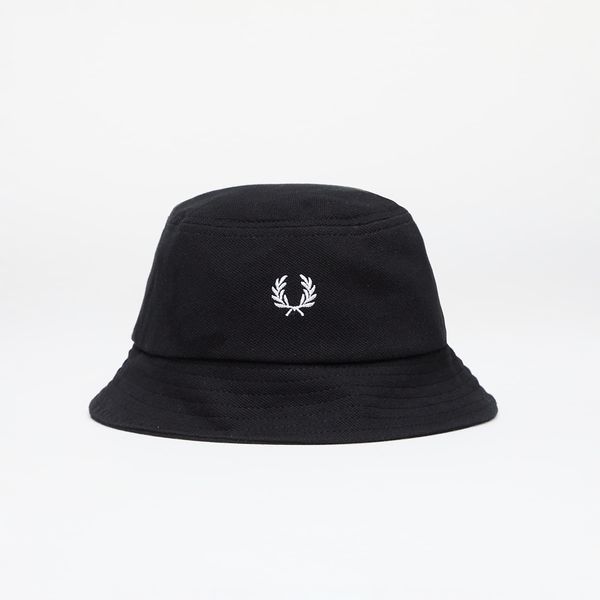 FRED PERRY FRED PERRY Pique Bucket Hat Black/ Snow white M