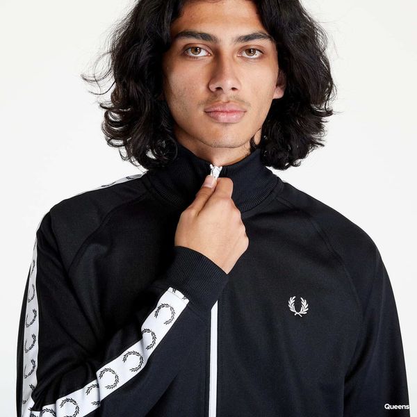 FRED PERRY FRED PERRY Taped Track Jacket Black