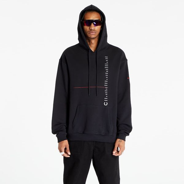 FRED PERRY FRED PERRY x RAF SIMONS Printed Hooded Sweatshirt Black