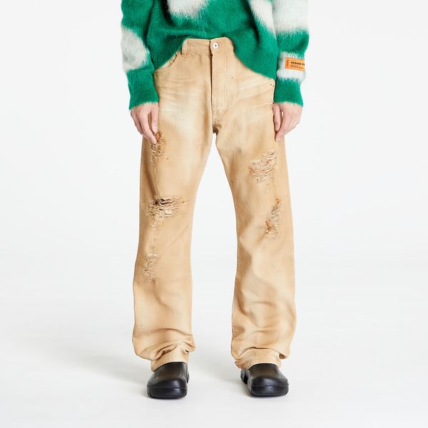 HERON PRESTON HERON PRESTON Destroyed Canvas Hammer Pants Beige