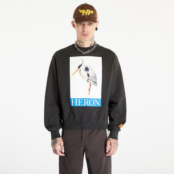 HERON PRESTON HERON PRESTON Heron Bird Painted Crewneck Black/ Blue