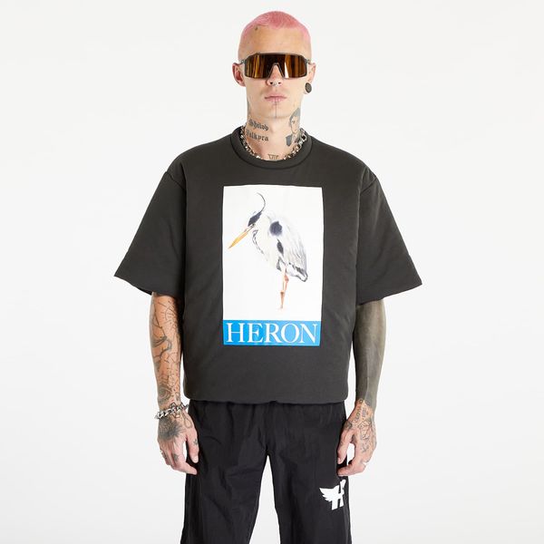 HERON PRESTON HERON PRESTON Heron Bird Painted Padded Tee Black/ Blue