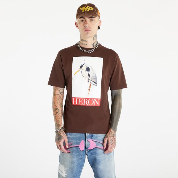 HERON PRESTON HERON PRESTON Heron Bird Painted Short Sleeve Tee Brown/ Red