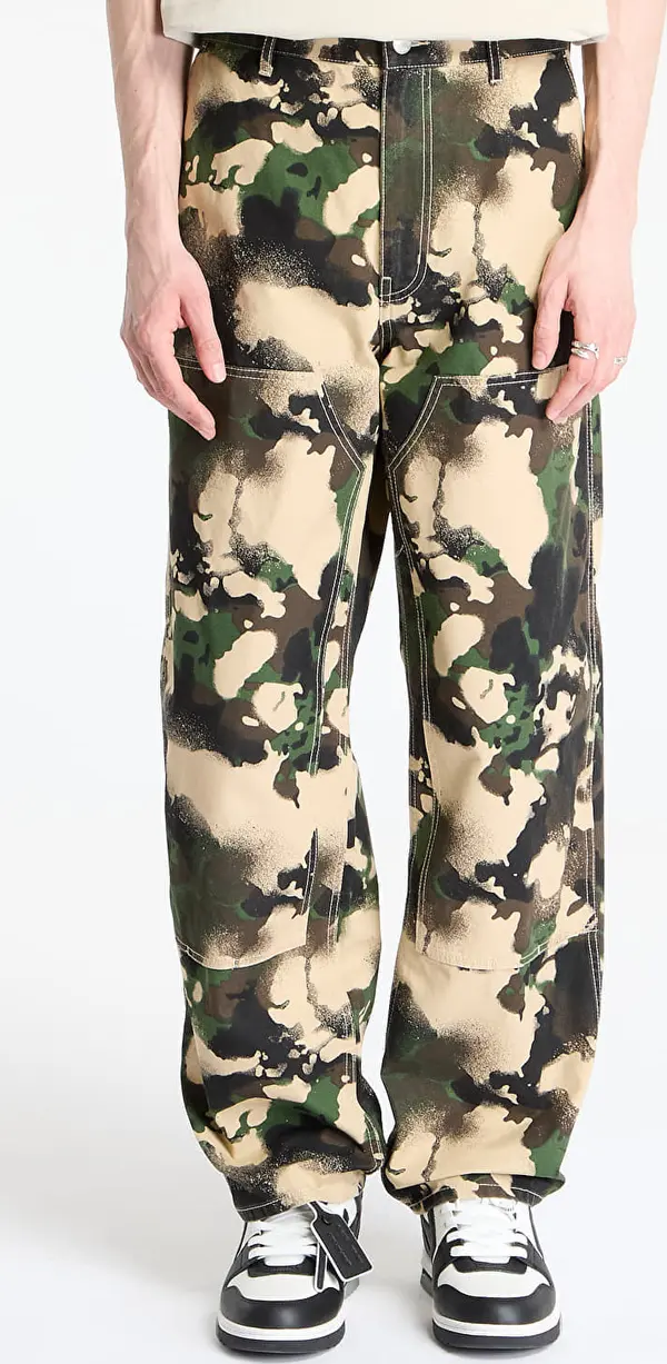 A BATHING APE Hlače A BATHING APE Map Camo Relaxed Fit Work Pants UNISEX Green L