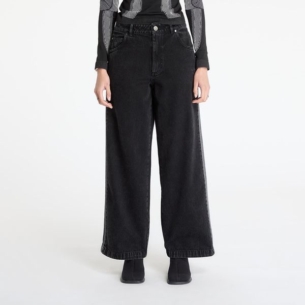 adidas Originals Hlače adidas Adicolor Denim 3-Stripes Track Pants Black 31/30