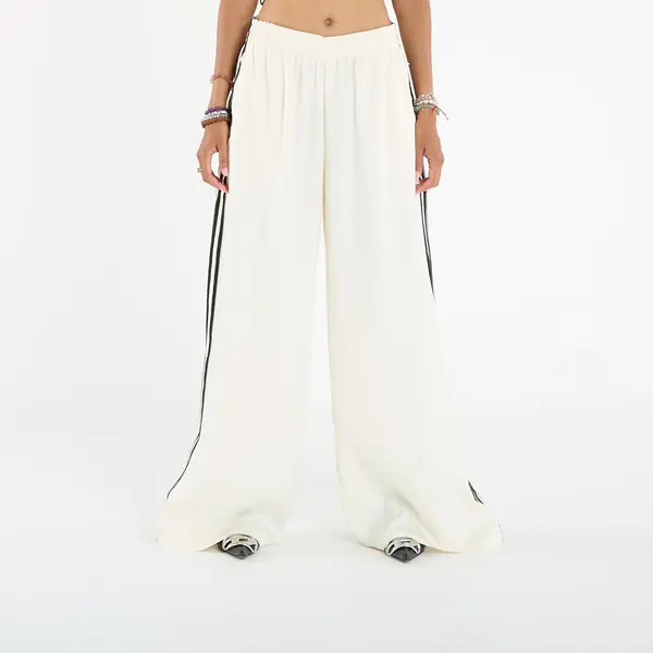 adidas Originals Hlače adidas Adicolor Satin Wide Leg Track Joggers Cream White/ Grey Three M/40