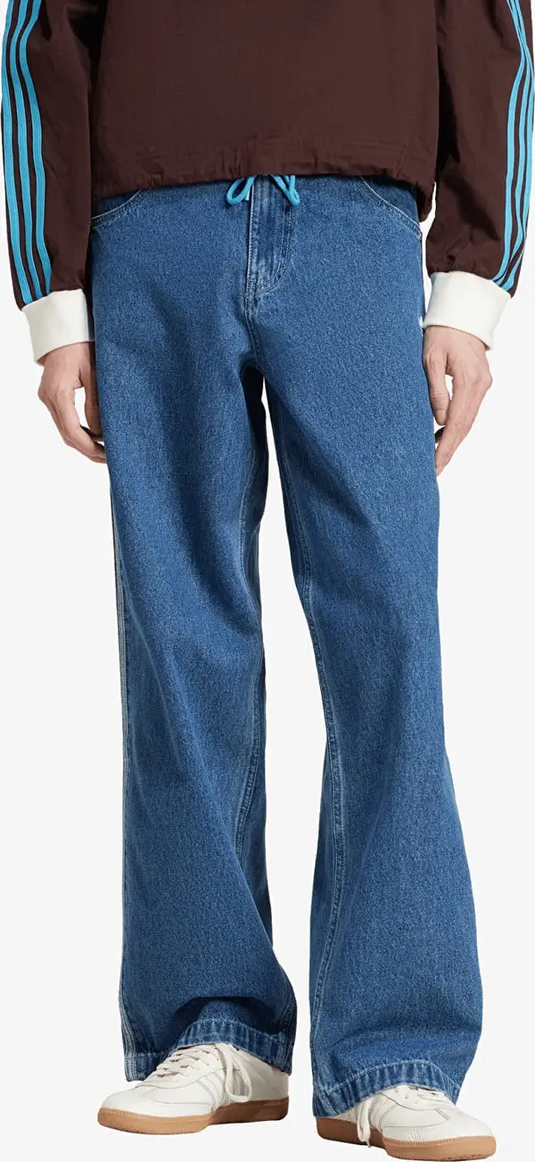 adidas Originals Hlače adidas Firebird Adicolor Denim Pants Medium Blue Denim 30