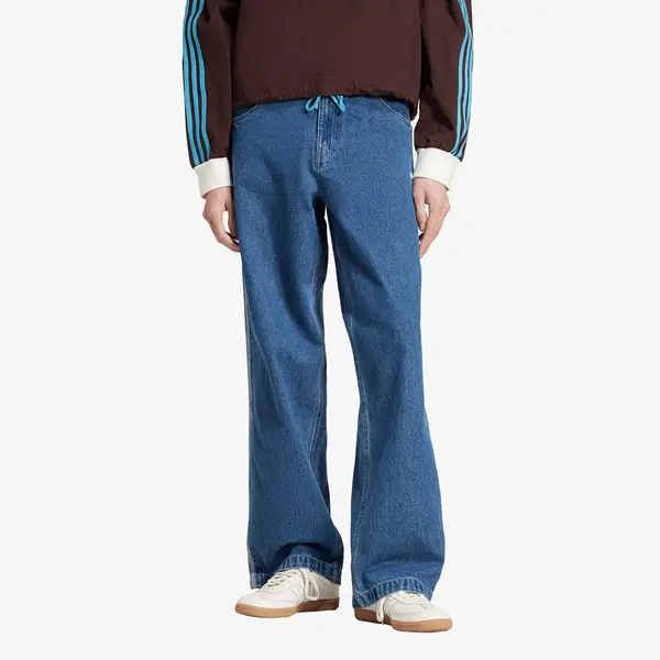 adidas Originals Hlače adidas Firebird Adicolor Denim Pants Medium Blue Denim 30