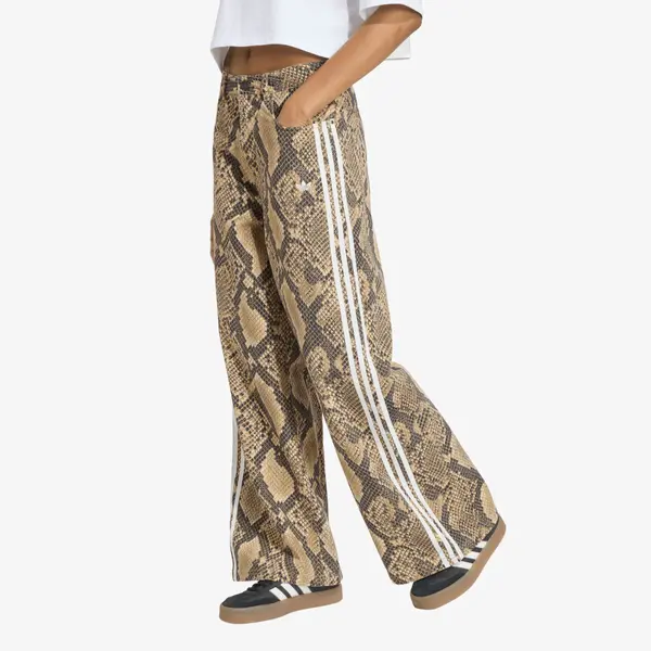 adidas Originals Hlače adidas Snake Print Denim Loose Pants Linen/ Magic Beige 29/30