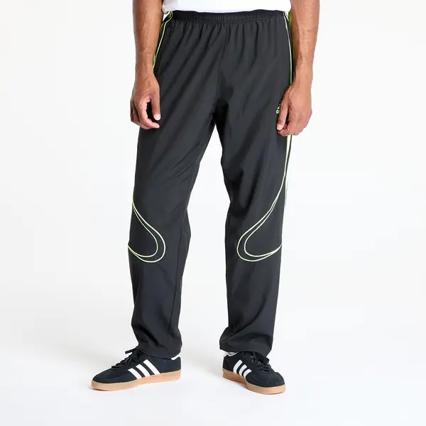 adidas Originals Hlače adidas Teamgeist Adicolor Track Tracksuit Bottoms Black/ Signal Green L