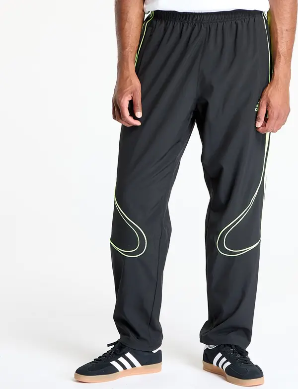 adidas Originals Hlače adidas Teamgeist Adicolor Track Tracksuit Bottoms Black/ Signal Green S