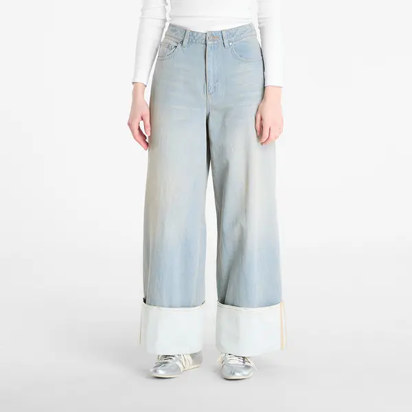 adidas Originals Hlače adidas Vintage Wide Leg Jeans Light Denim/ Off White W27/L30