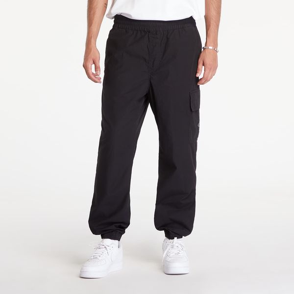 Calvin Klein Hlače Calvin Klein Jeans Cotton Poplin Utility Pants Black M