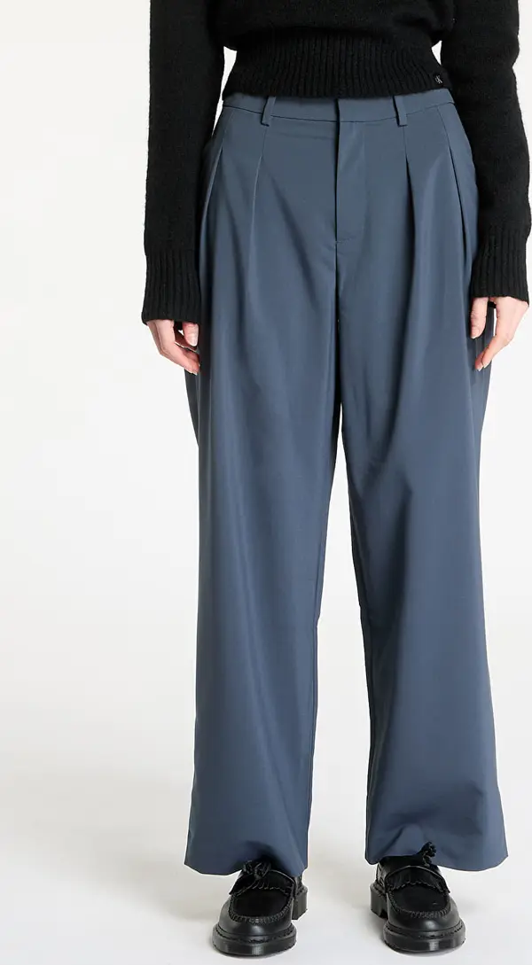 Calvin Klein Hlače Calvin Klein Jeans Tailored Wide Leg Pants Blue 30