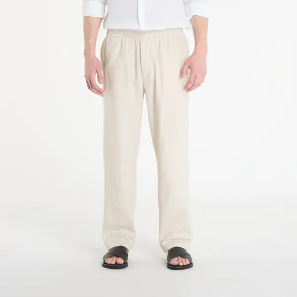 Calvin Klein Hlače Calvin Klein Straight Linen Pull On Pant Oatmeal Melange M