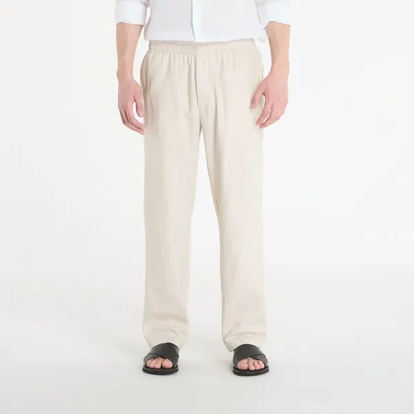 Calvin Klein Hlače Calvin Klein Straight Linen Pull On Pant Oatmeal Melange XL