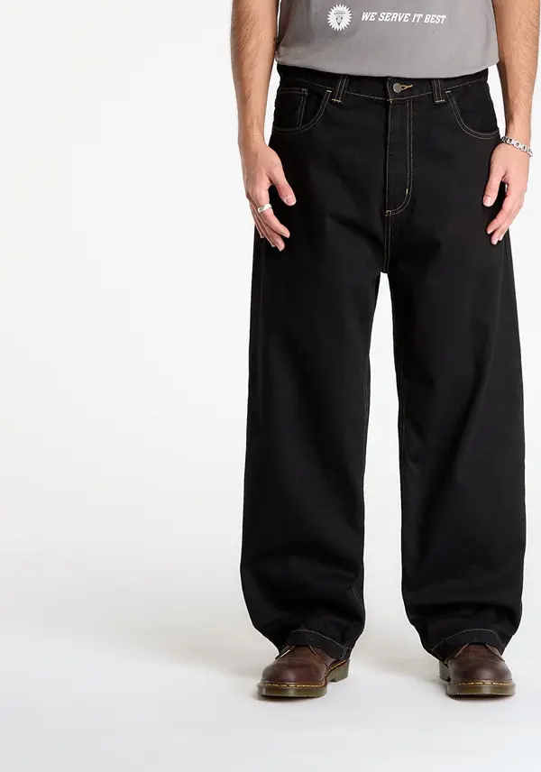 Carhartt WIP Hlače Carhartt WIP Brandon Pant Black Rinsed XS