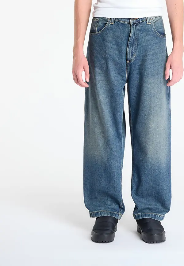 Carhartt WIP Hlače Carhartt WIP Brandon Pant Blue Worn Used Wash XS