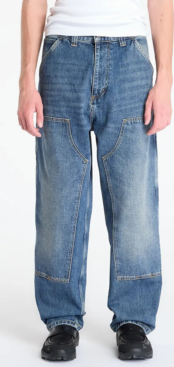 Carhartt WIP Hlače Carhartt WIP OG Double Knee Pant Blue Dark Used Wash L