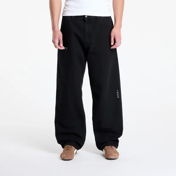 Carhartt WIP Hlače Carhartt WIP OG Single Knee Graphic Pant Black Heavy Stone Wash XS
