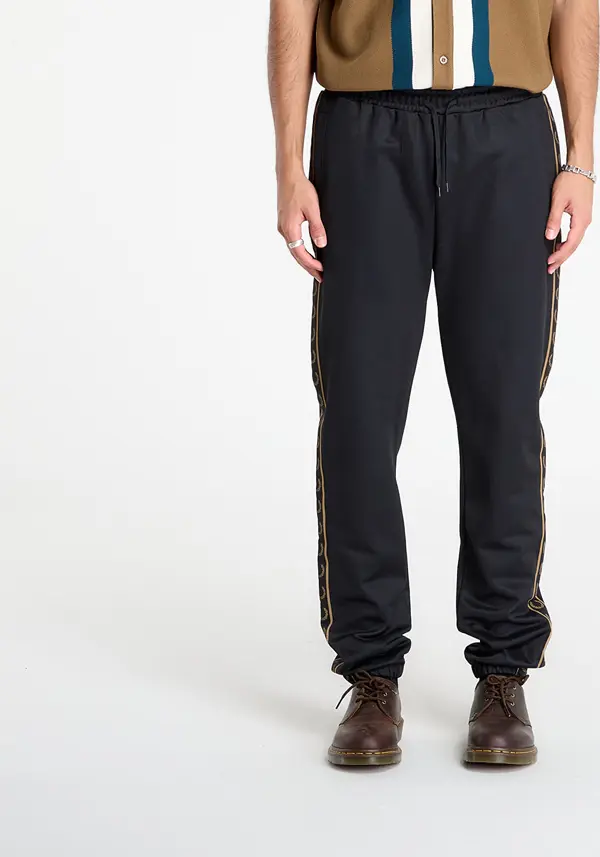 FRED PERRY Hlače FRED PERRY Contrast Tape Track Pant Black/ Shadedston XXL