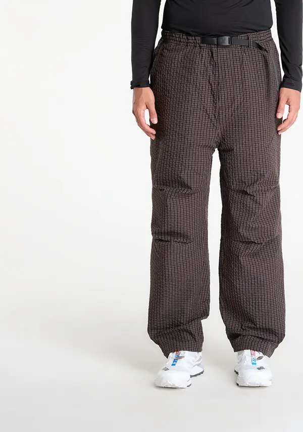 Gramicci Hlače Gramicci Northside Plaid Pant Deep Brown L