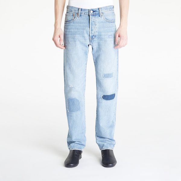 Levi's® Hlače Levi's® 501® Original Jeans Light Indigo Destructed W29/L32