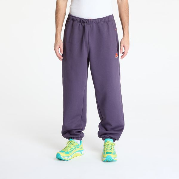 Nike Hlače Nike ACG Therma-FIT Repel Tuff Fleece Lungs Pants Dark Raisin/ Safety Orange/ Summit White M