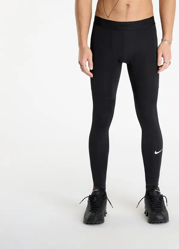 Nike Hlače Nike Pro Men's Dri-FIT Fitness Tights Black/ White L