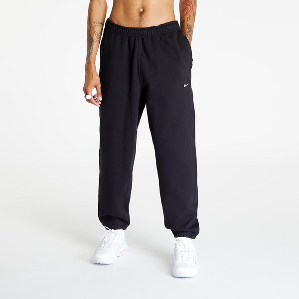 Nike Hlače Nike Solo Swoosh Men's Fleece Pants Black/ White XXL