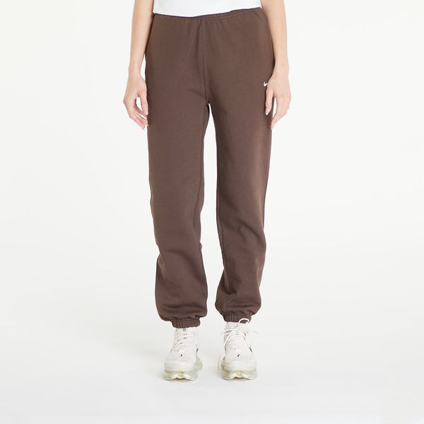 Nike Hlače Nike Solo Swoosh Women's Fleece Pants Baroque Brown/ White XS